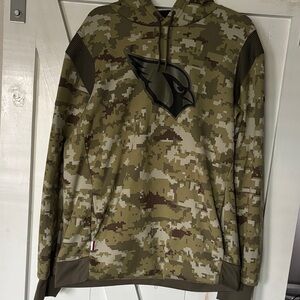 Camouflage Hoodie with Bird Logo
